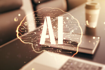 creative-artificial-intelligence-concept-with-human-brain-sketch-modern-computer-background-double-exposure